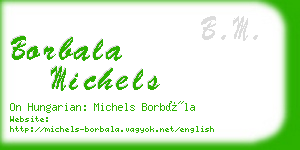 borbala michels business card